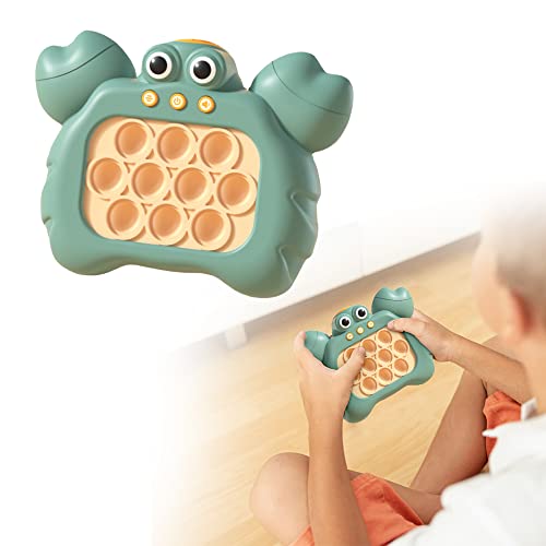 Decompression Breakthrough Puzzle Game Machine, Stress Relief Toys Puzzle Button Gopher Game Machine Palm Hands-on Speed Toys for Kids Adults 3+ Year Boys/Girls